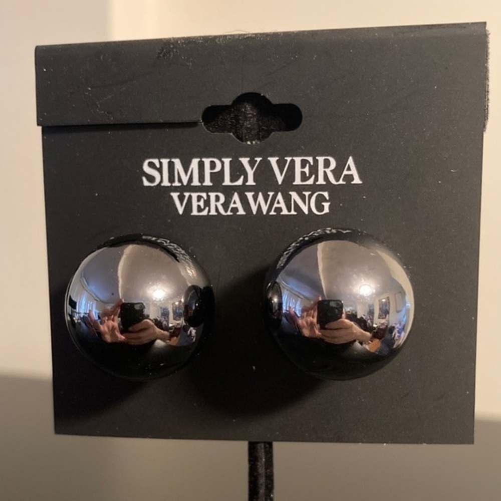 Simply Vera Vera Wang Metallic Sphere Earrings